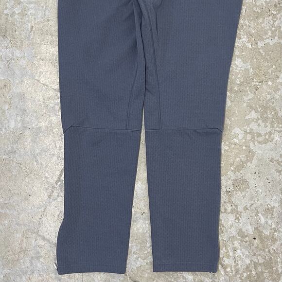 Adidas Pants Mens Medium Gray Team Squad Climalite Gray Sweatpants Zippered - Picture 9 of 16